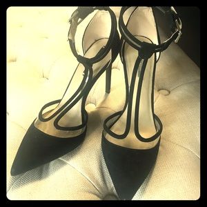 Zara peekaboo T-Strap heels/ pumps